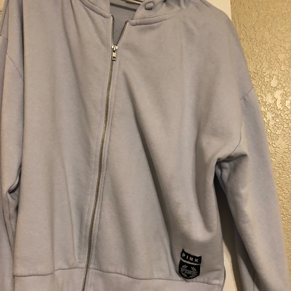 Pink Victoria hoodie color is blue